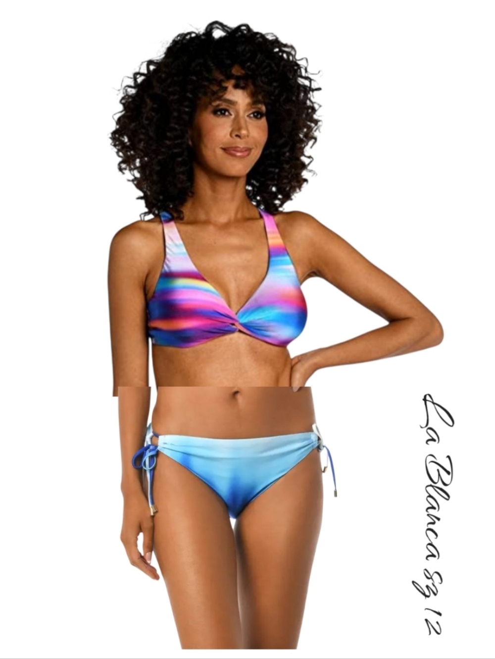 La Blanca Sunset Shores Underwire Bikini Top & Ocean Oasis Side Tie Bottoms 12